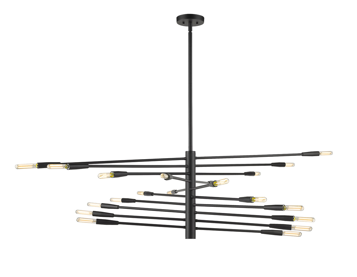 Lustre linéaire Ascension Noir mat, 47 1/2" – vue 4