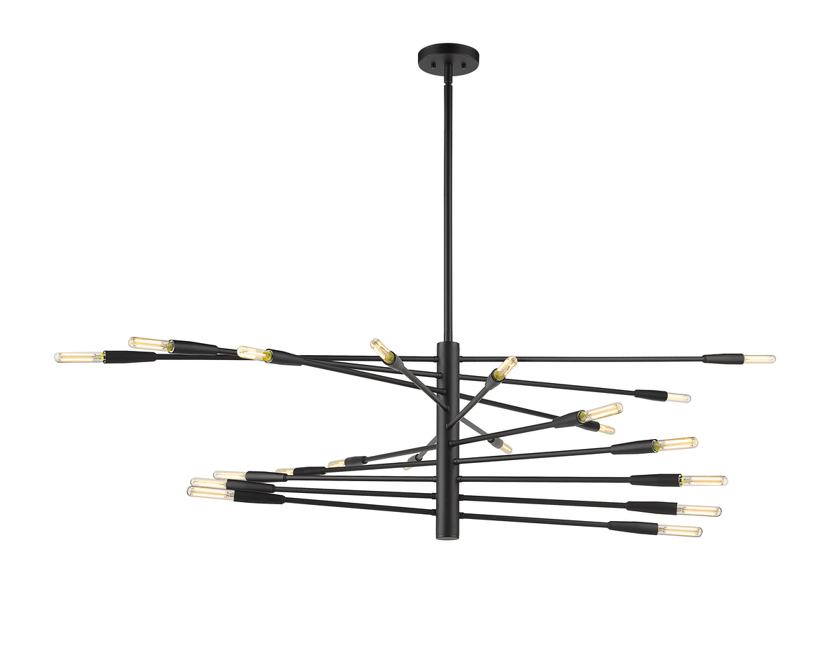 Lustre linéaire Ascension Noir mat, 47 1/2" – vue 5