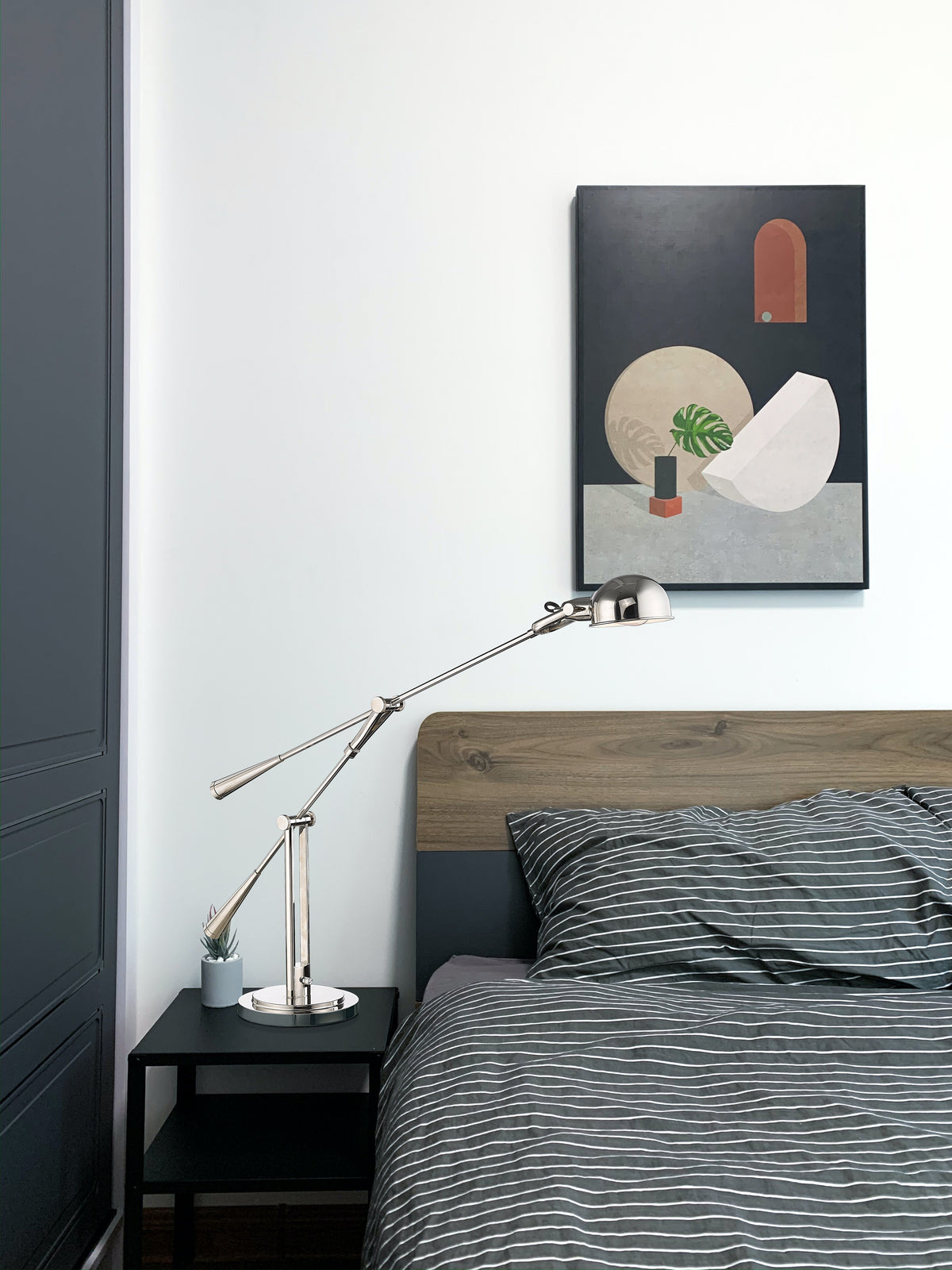 Lampe de bureau Grammercy Park Nickel poli – vue 2