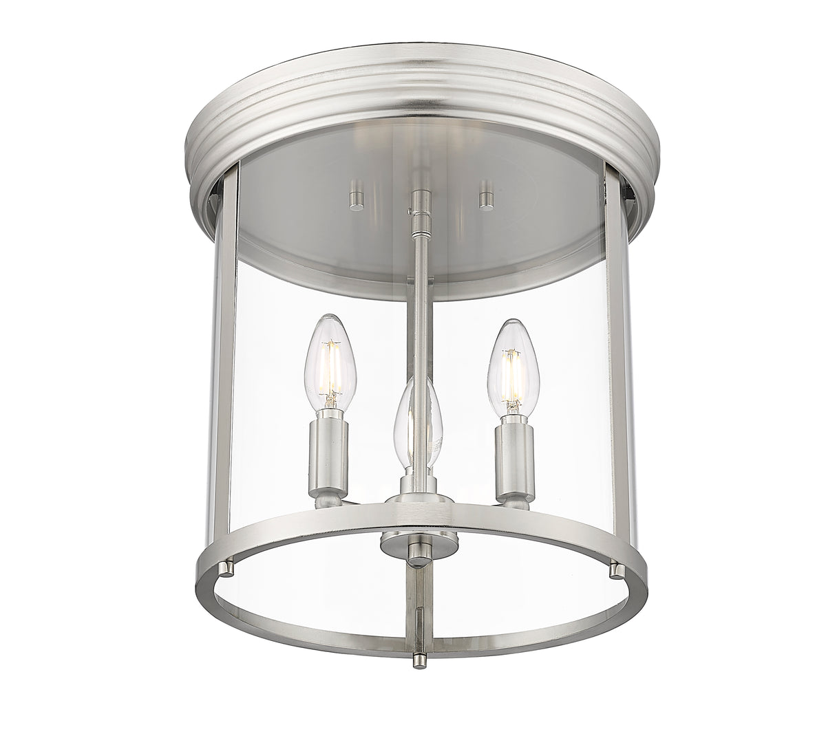Plafonnier Thayer Nickel brossé, 13" – vue 5