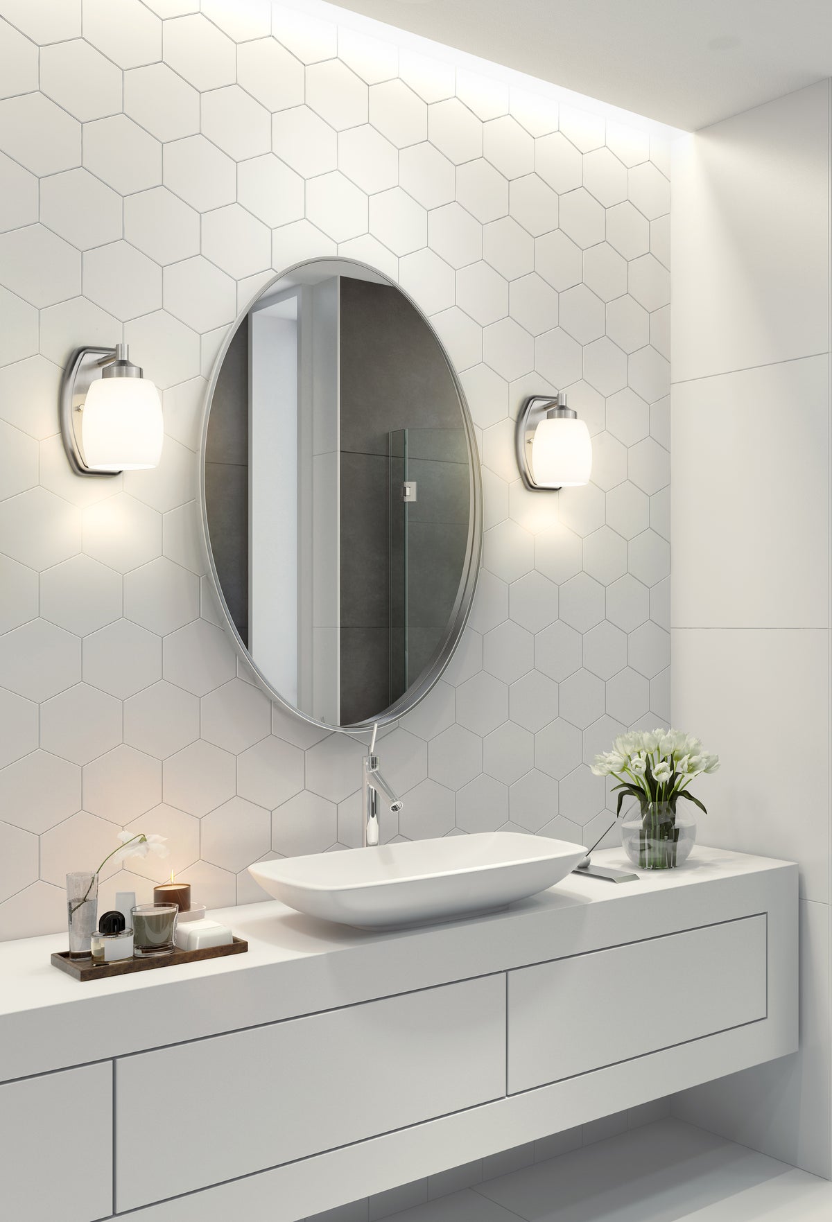 Applique murale Kendrick Nickel brossé – vue 2
