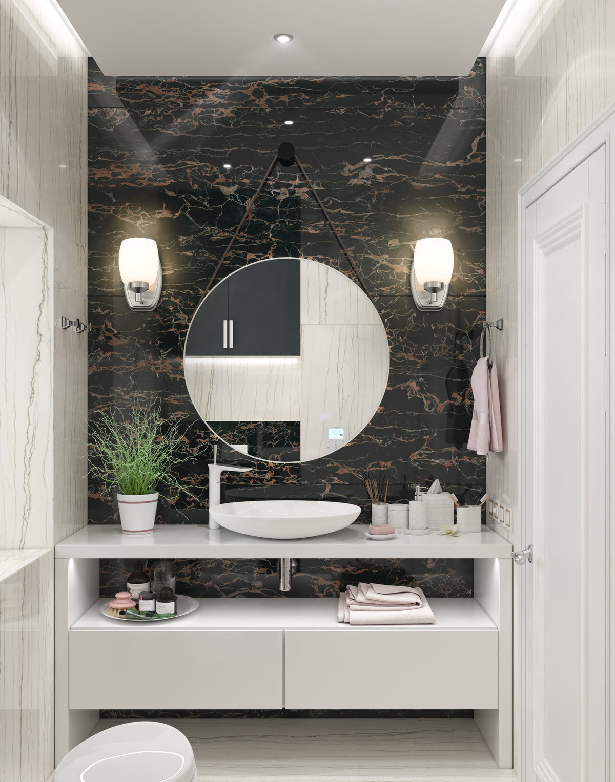 Applique murale Kendrick Nickel brossé – vue 3