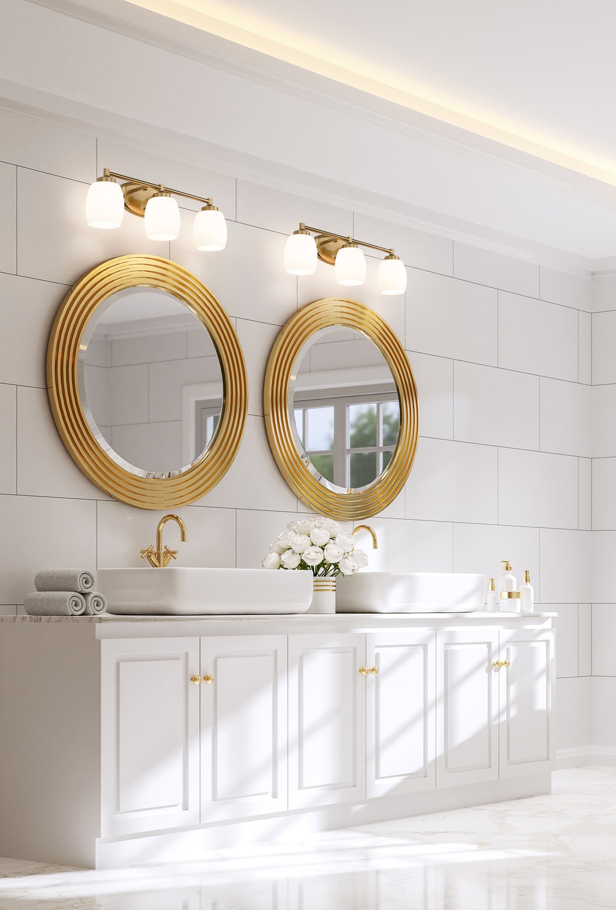 Luminaire de vanité Kendrick Or luxe, 23" – vue 2