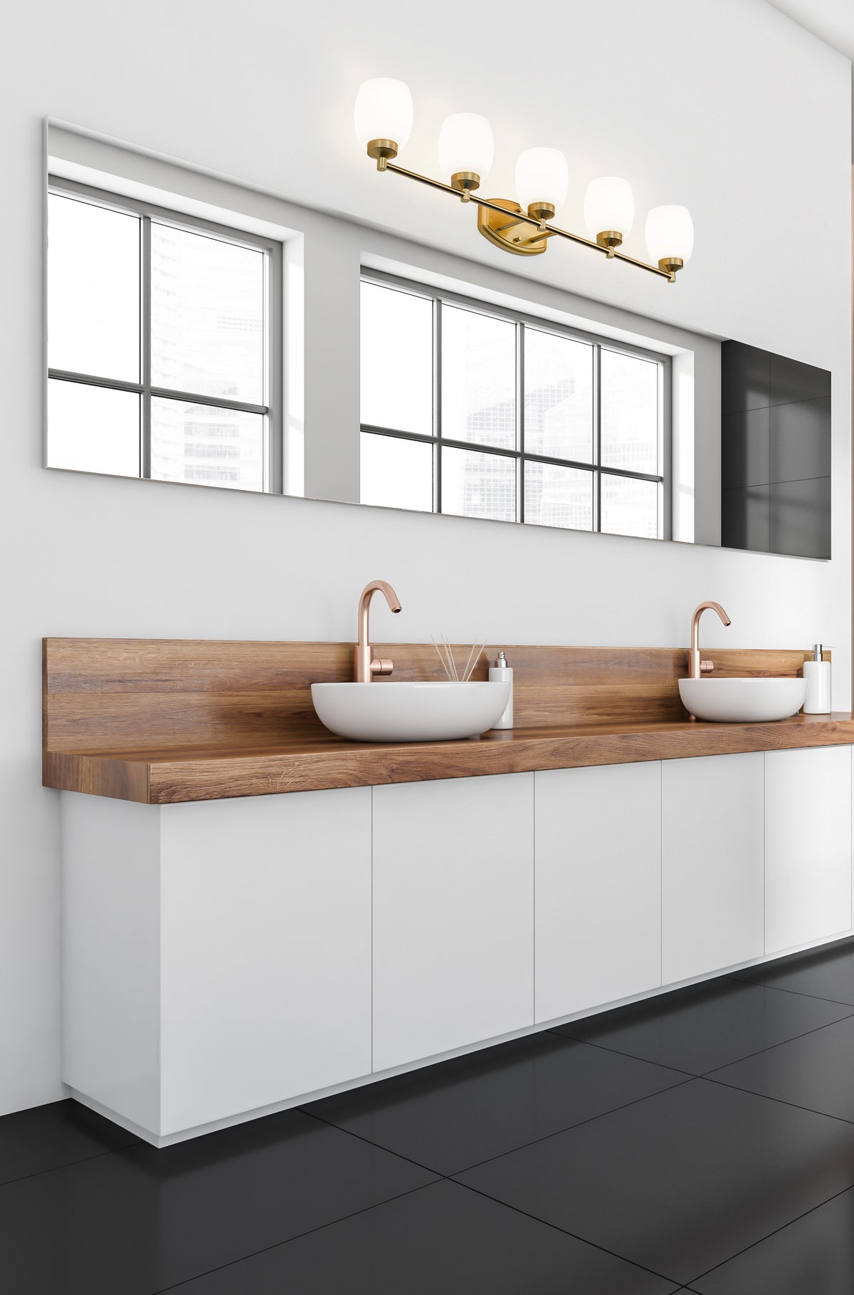 Luminaire de vanité Kendrick Or luxe, 39 1/4" – vue 3
