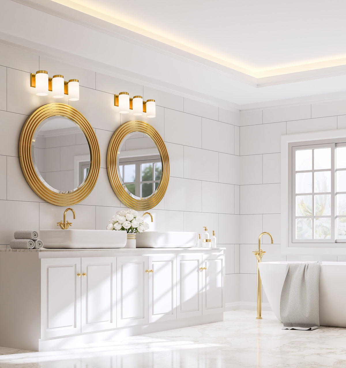 Luminaire de vanité Burk Or luxe, 22 1/2" – vue 2