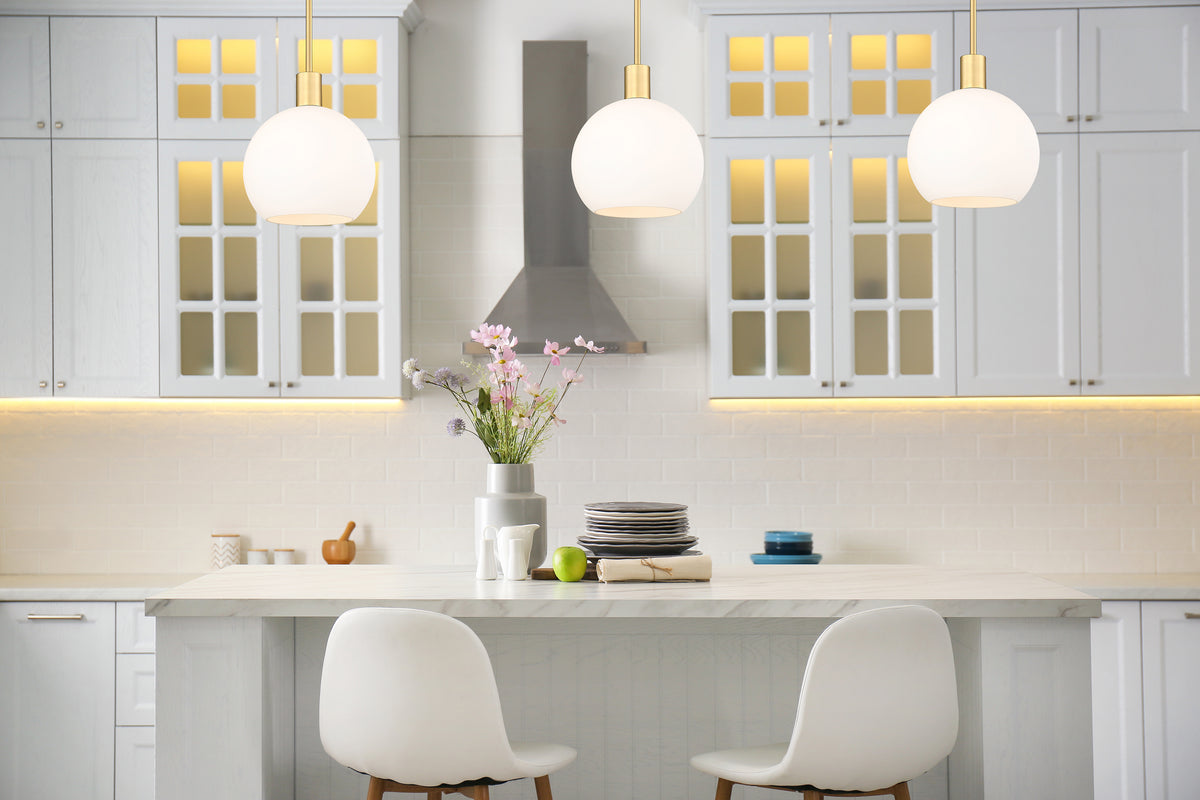 Mini-suspension Margo Laiton ancien, Blanc – vue 2