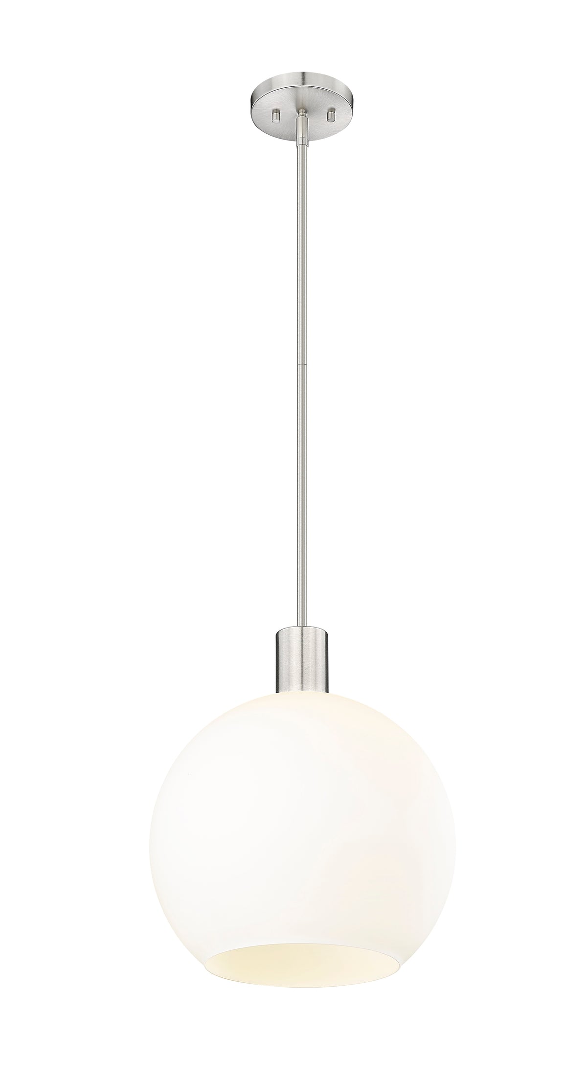Suspension Margo Nickel brossé, Blanc – vue 5