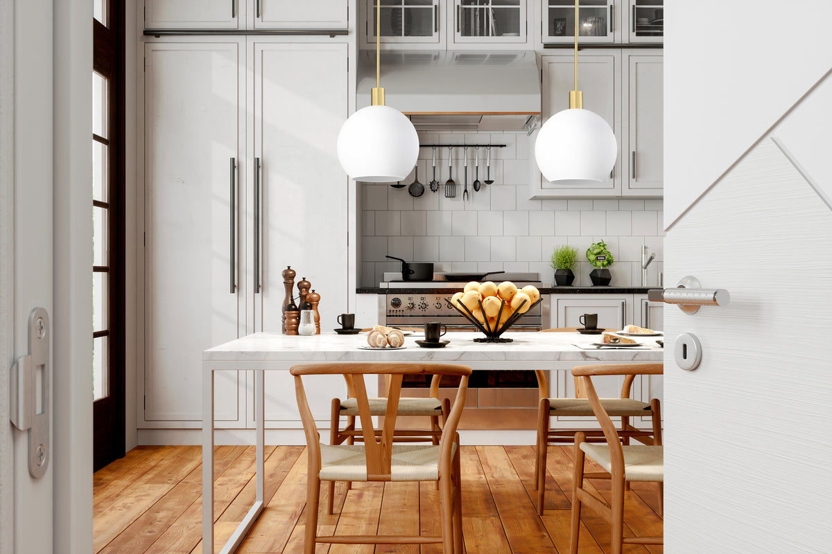 Suspension Margo Laiton ancien, Blanc – vue 2
