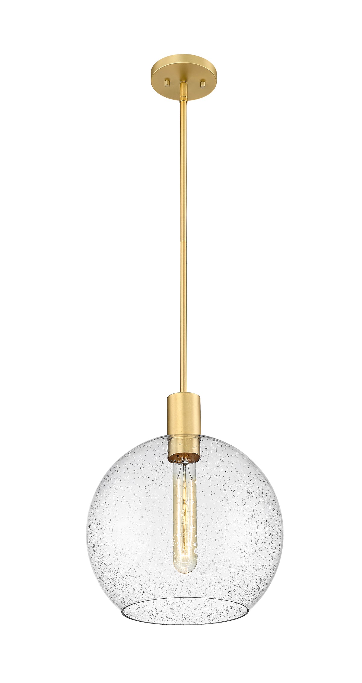 Suspension Margo Laiton ancien, Grené transparent – vue 5