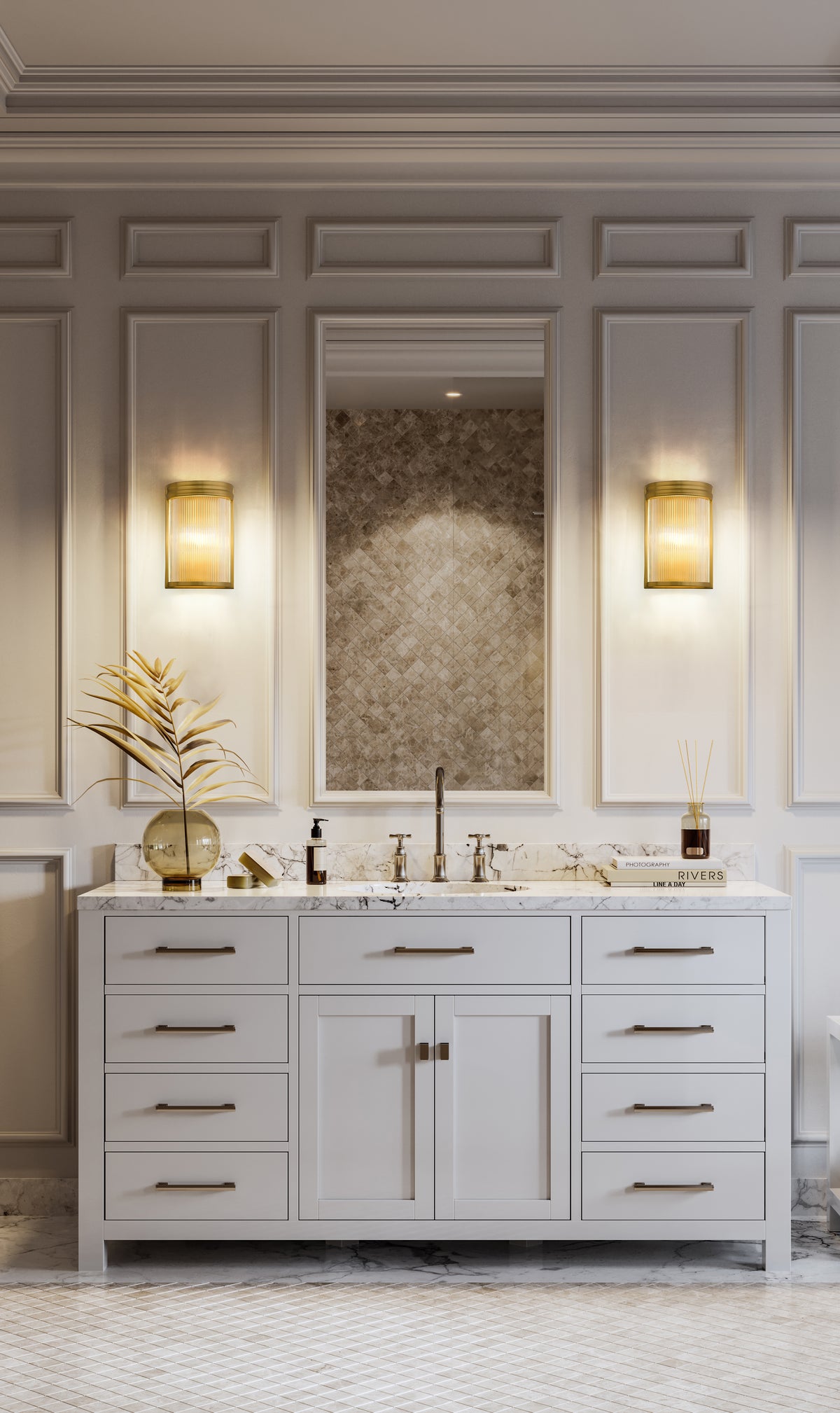 Applique murale Carnaby Or moderne – vue 3