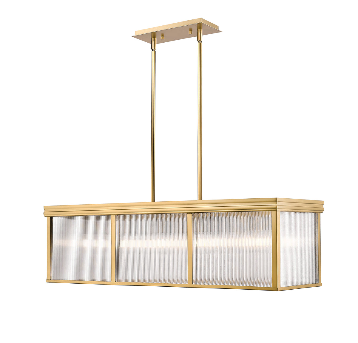Suspension linéaire Carnaby Or moderne – vue 5