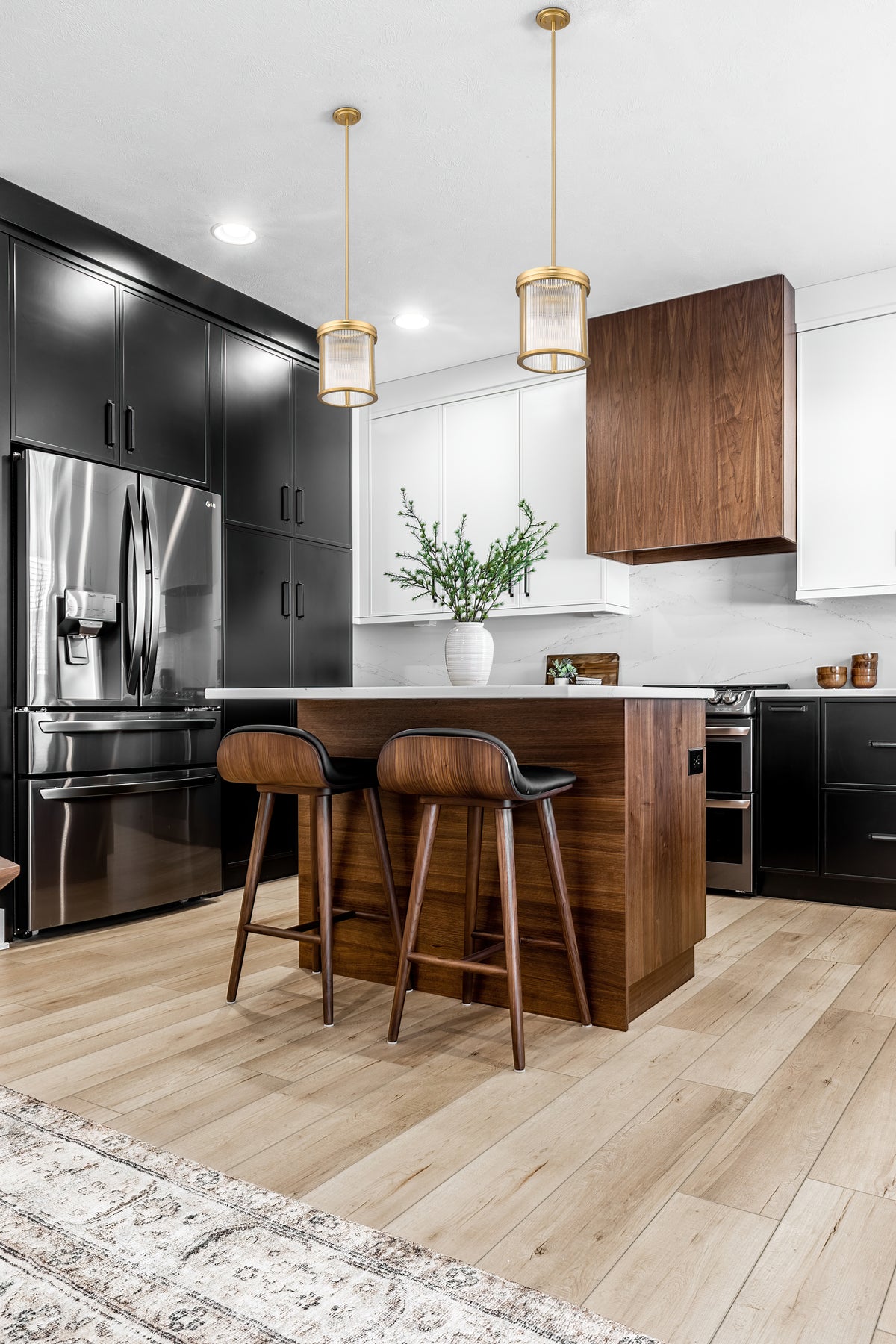 Lustre Carnaby Or moderne – vue 2