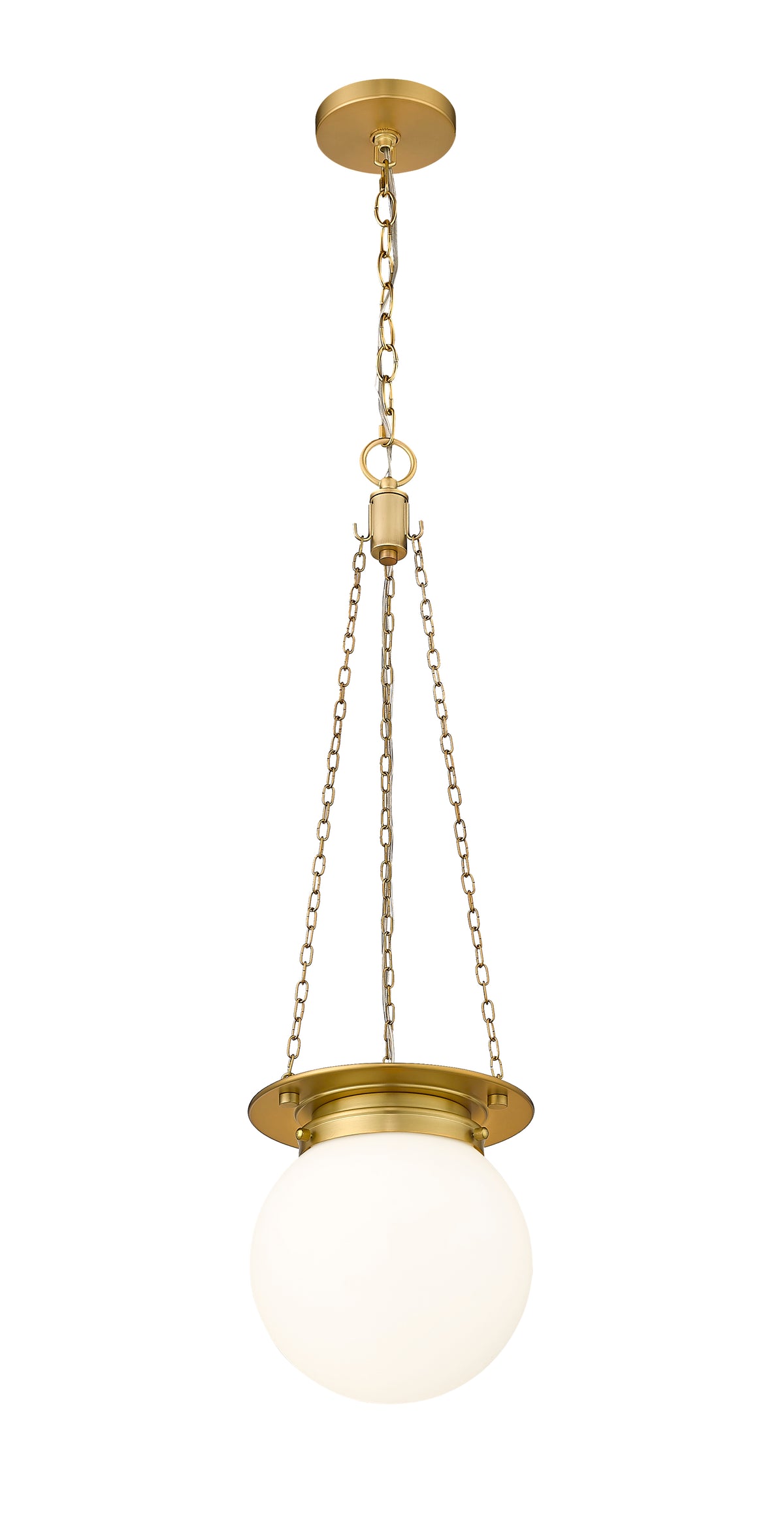 Mini-suspension Calhoun Laiton patrimoine, Opale blanc – vue 5
