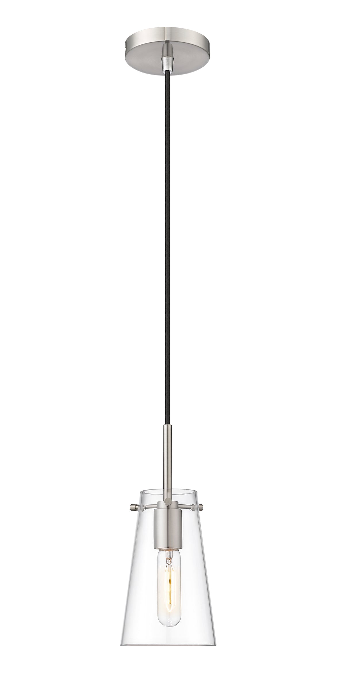 Mini-suspension Kira Câble, Nickel brossé, 8" – vue 4