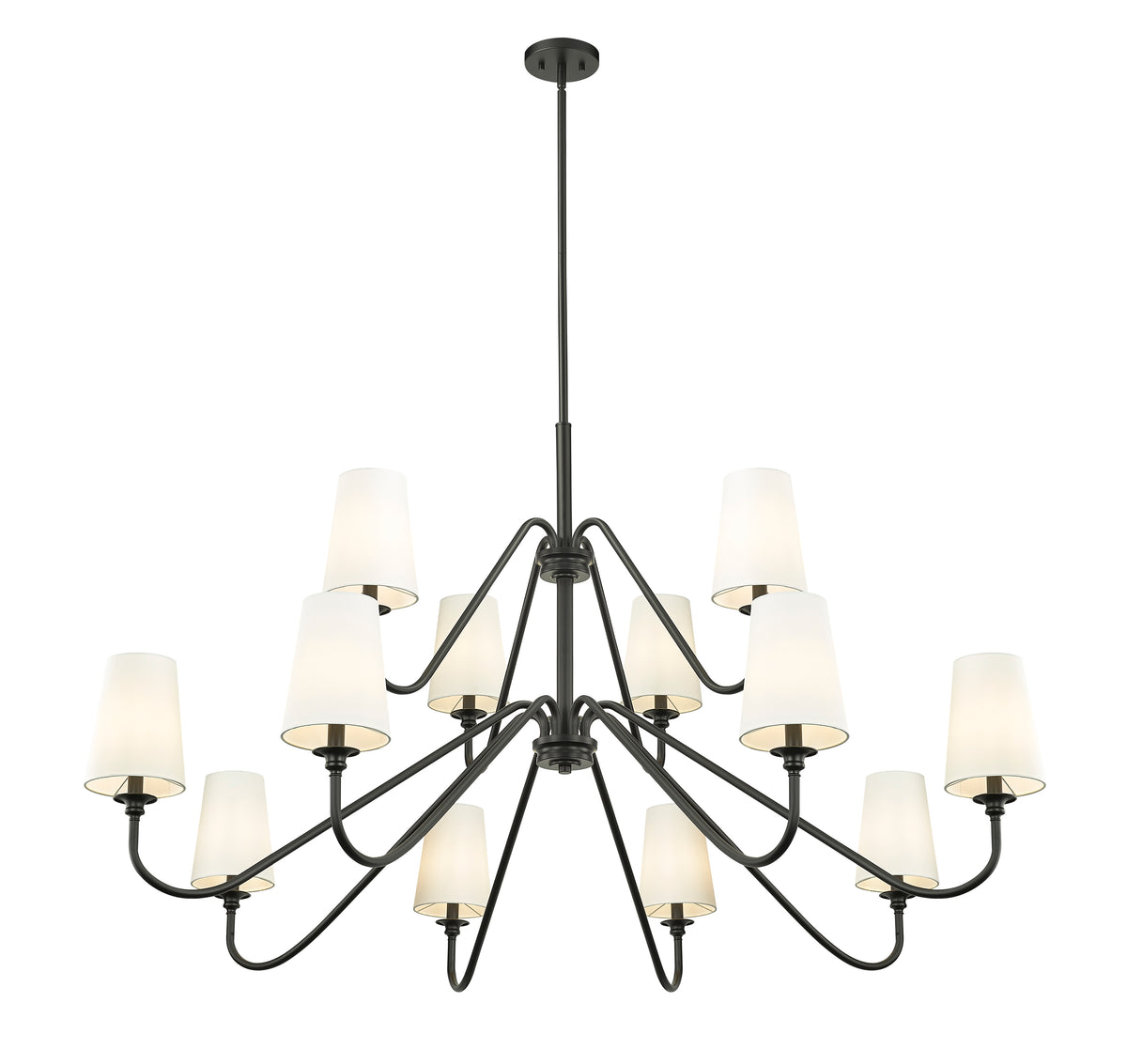 Lustre Gianna Noir mat, 33 3/4" – vue 5