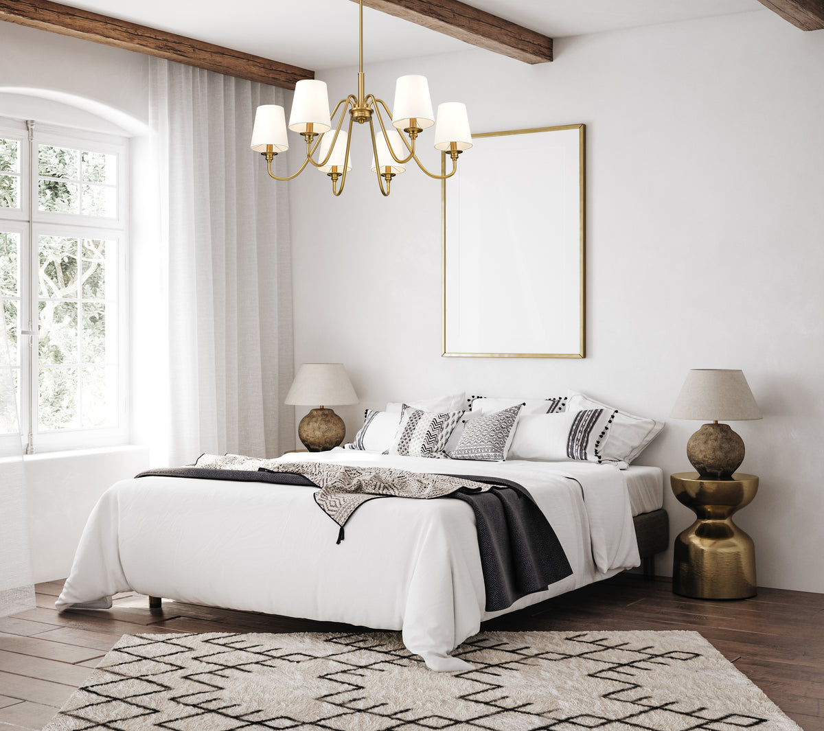 Lustre Gianna Or moderne, 17" – vue 2
