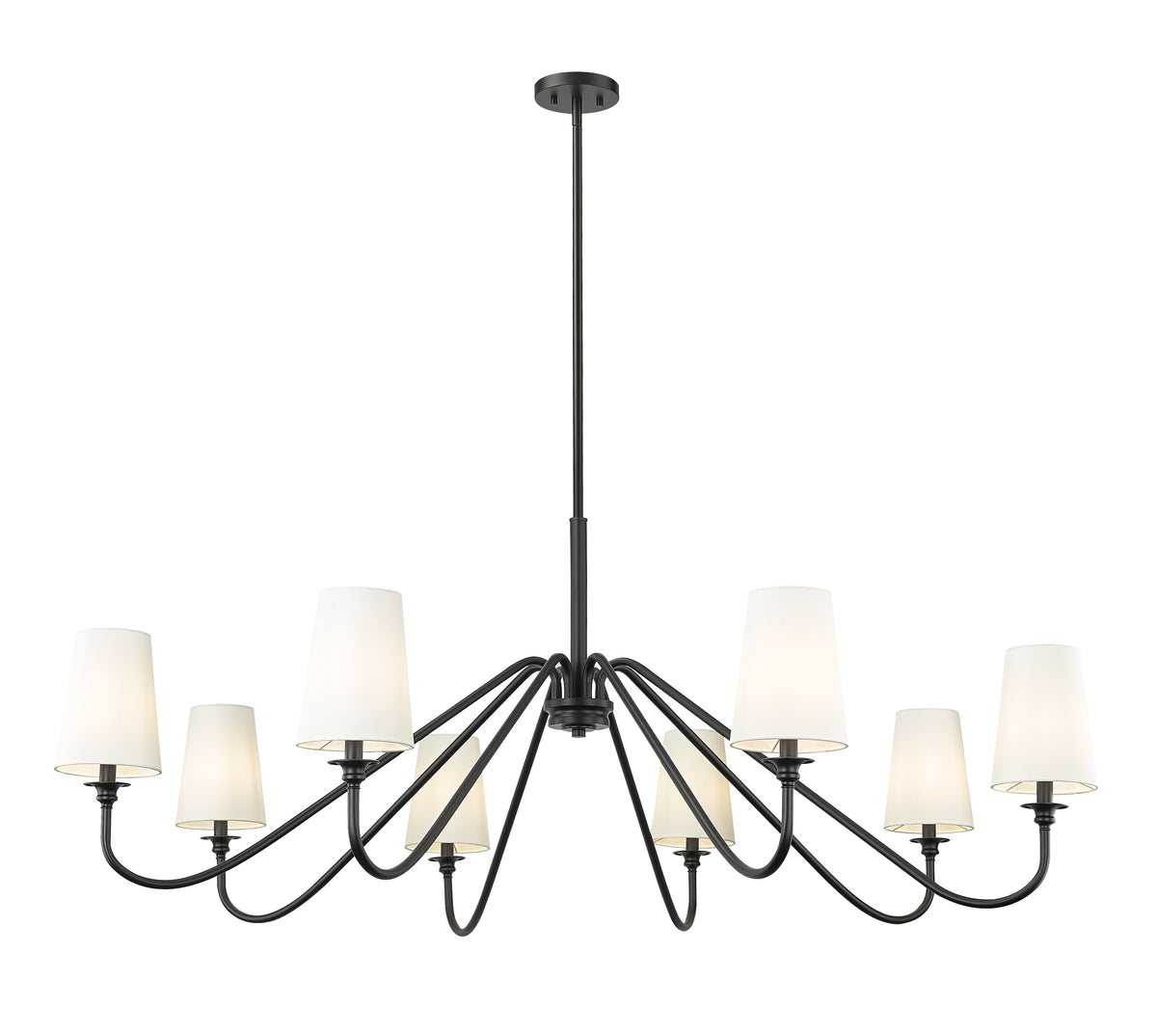 Lustre Gianna Noir mat, 23 1/4" – vue 4