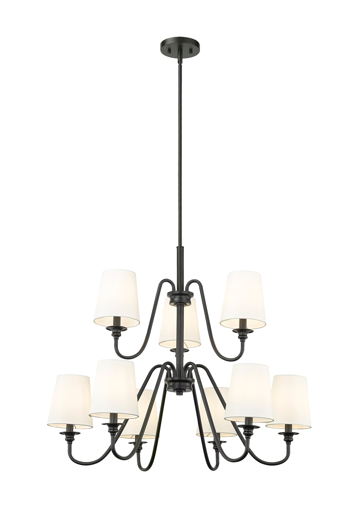 Lustre Gianna Noir mat, 27 1/2" – vue 4