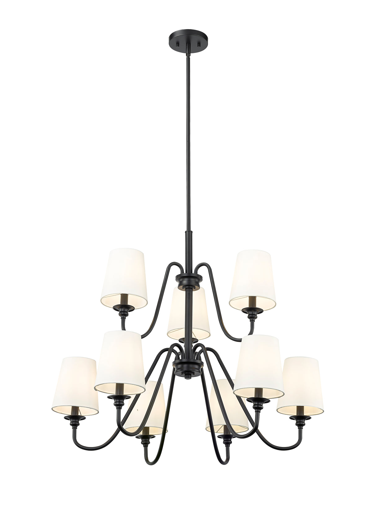 Lustre Gianna Noir mat, 27 1/2" – vue 5