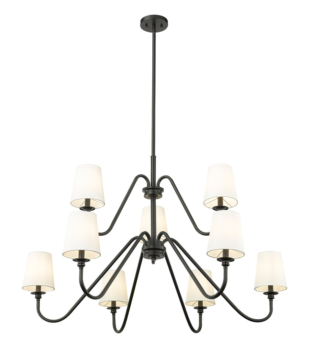 Lustre Gianna Noir mat, 28 1/4" – vue 5