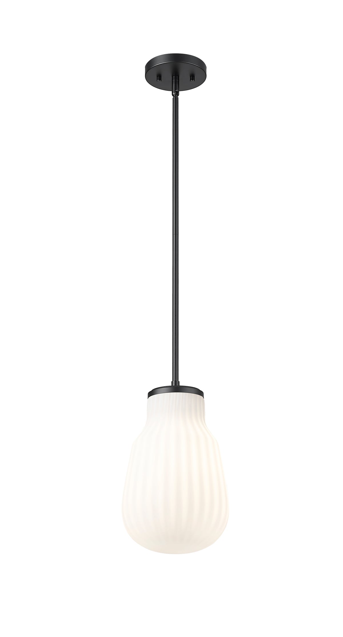 Mini-suspension Newbury Noir mat, 8" – vue 4