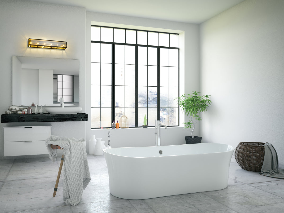 Luminaire de vanité Infinity Charbon brumeux, 36" – vue 3