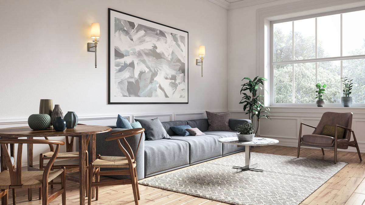 Applique murale Ava Nickel brossé, Blanc – vue 3