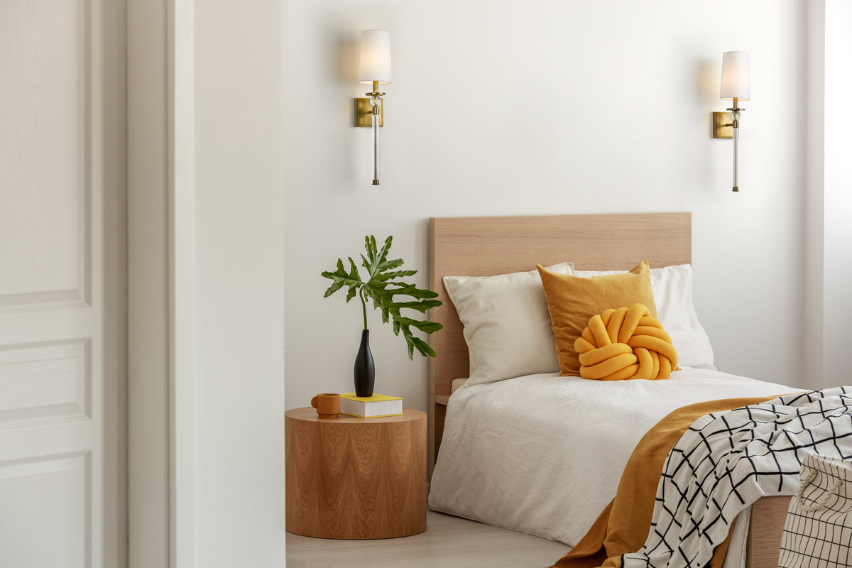 Applique murale Mia Laiton frotté, Blanc – vue 3