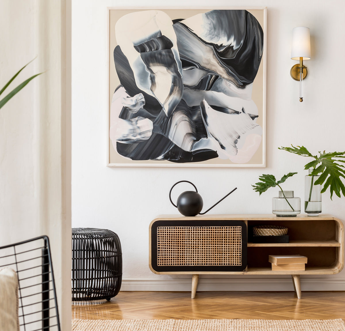 Applique murale Mila Laiton frotté, Blanc – vue 2