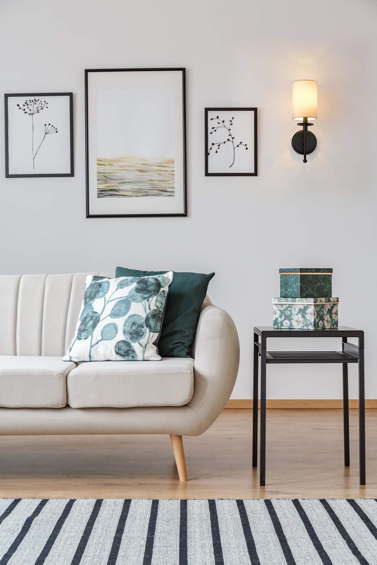 Applique murale Ella Noir mat, Blanc – vue 2