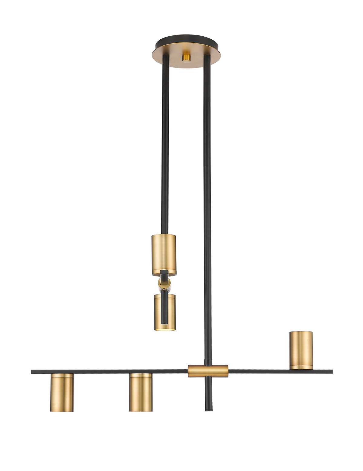 Lustre Calumet Noir mat + Laiton vieilli, 18" – vue 4
