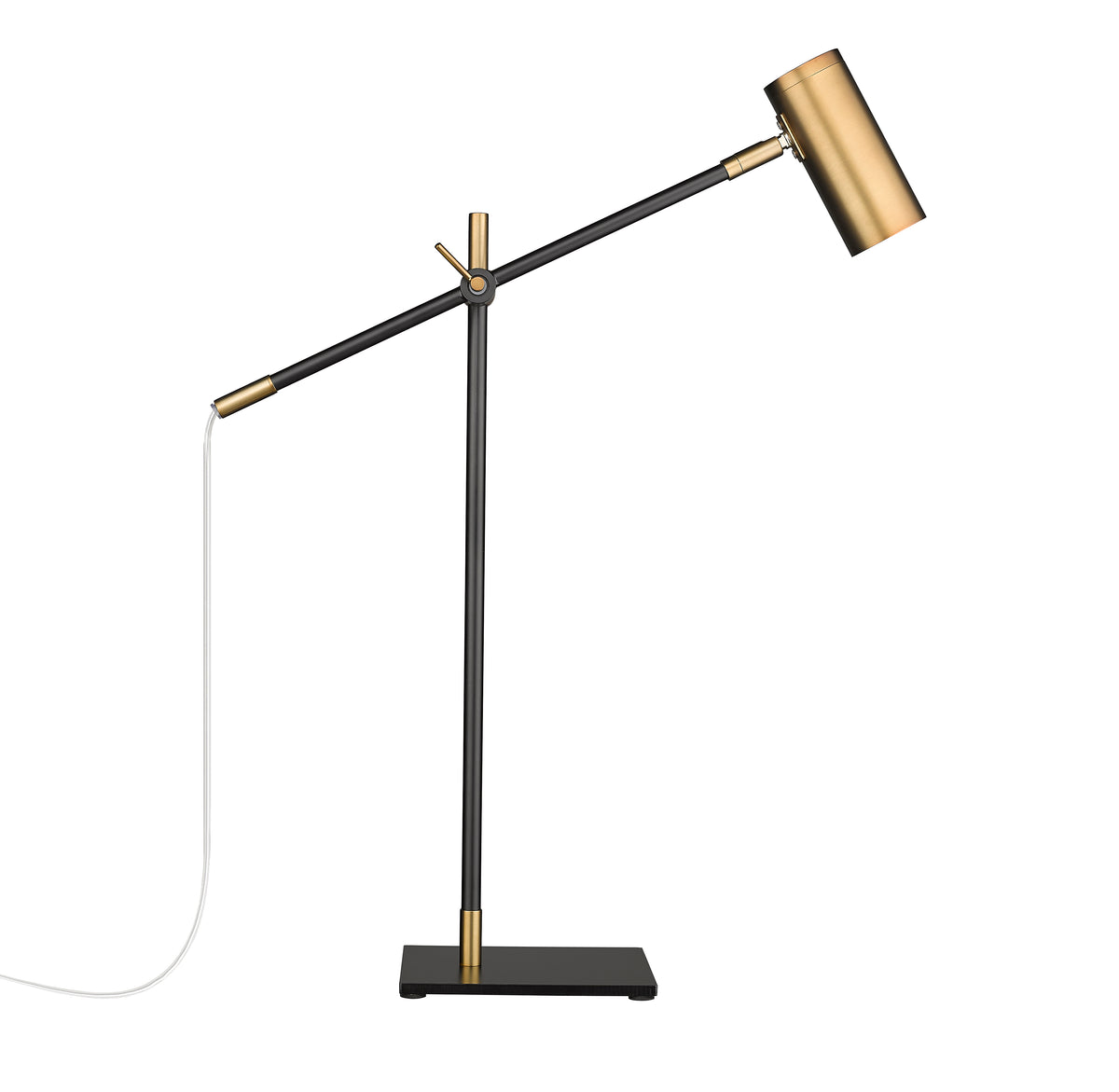 Lampe de table Calumet Noir mat + Laiton vieilli – vue 4