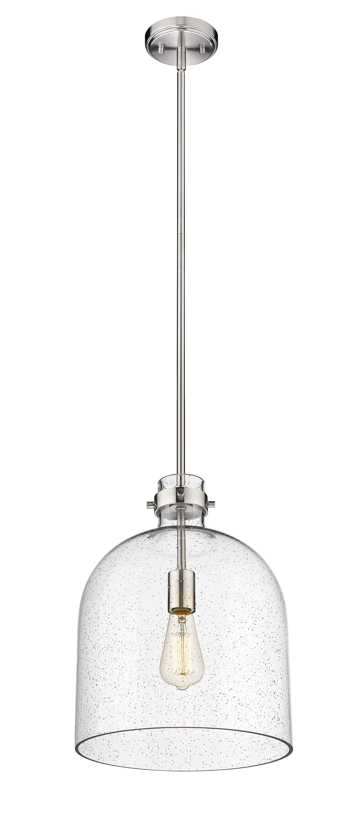 Suspension Pearson Nickel brossé, Grené transparent – vue 5