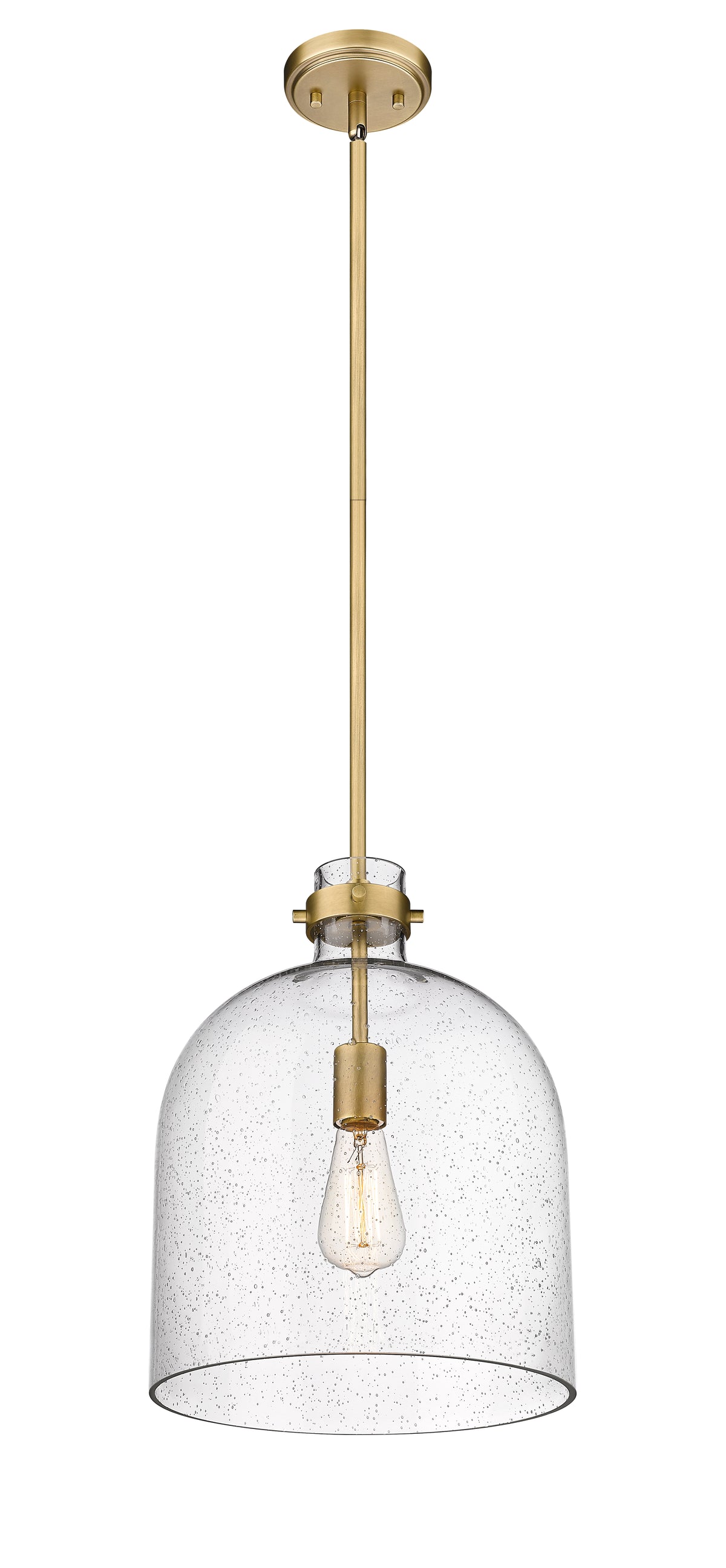 Suspension Pearson Laiton frotté, Grené transparent – vue 5