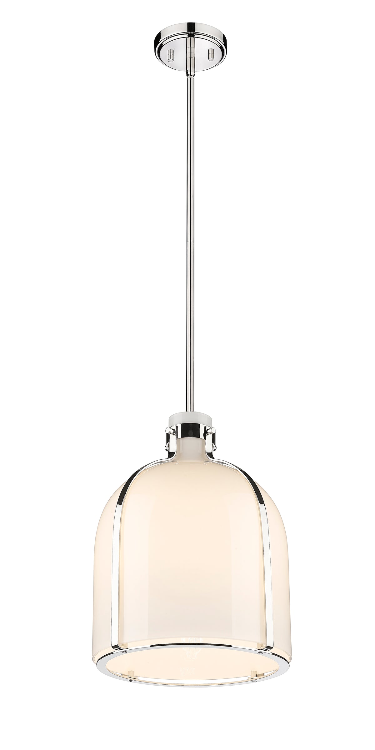 Suspension Pearson Nickel poli, Opale blanc – vue 5
