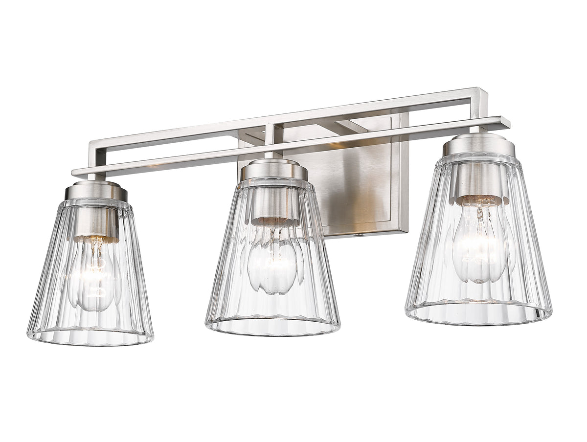 Luminaire de vanité Lyna Nickel brossé, 22" – vue 5