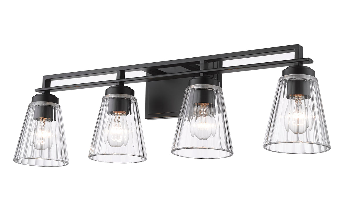 Luminaire de vanité Lyna Noir mat, 30 1/2" – vue 5