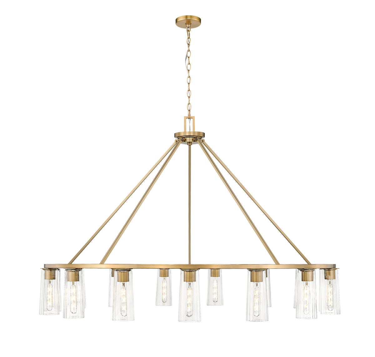 Lustre Titus Or moderne, 62 1/2" – vue 5