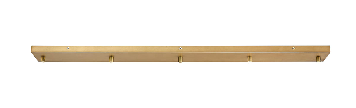 Pièce de rechange Multi Point Canopy Laiton frotté, 4 3/4", nombre ampoules 5 – vue 2