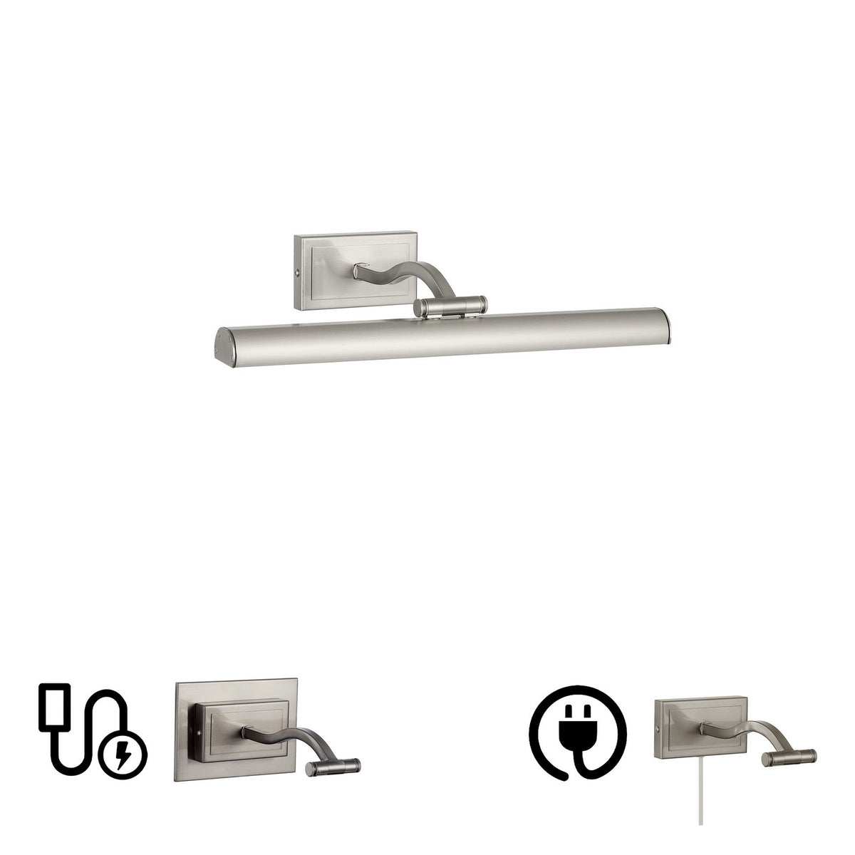 Applique de tableau Yvonne 16", Chrome satiné – Dainolite