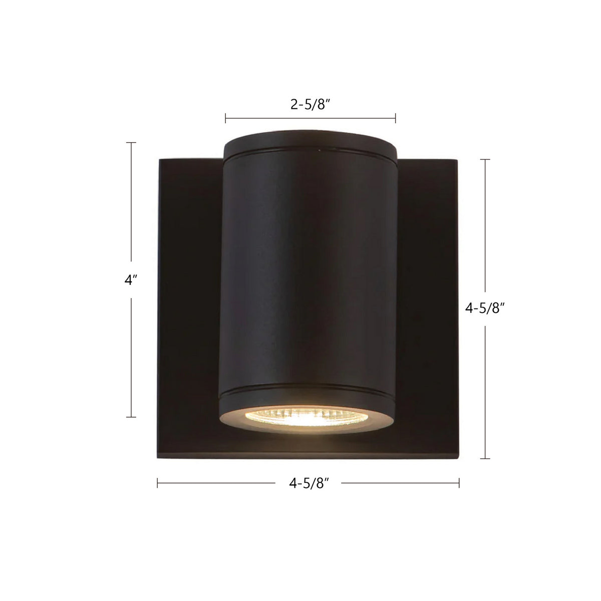 Applique extérieure 2po Nordic Vers le haut + vers le bas, Noir, 4 5/8" – vue 6
