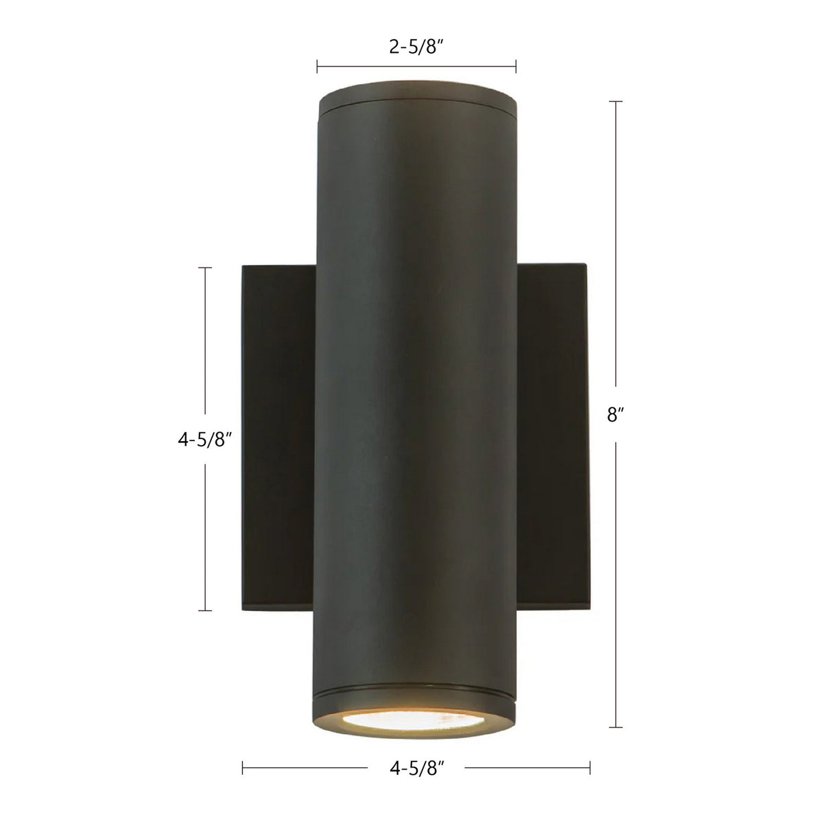 Applique extérieure 2po Nordic Vers le haut + vers le bas, Noir, 8" – vue 6