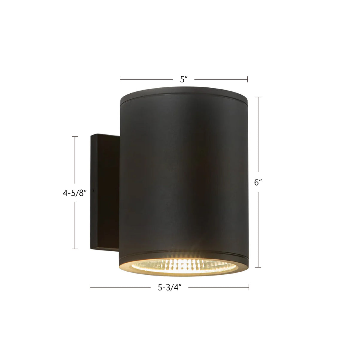 Applique extérieure 5po Nordic Blanc, 6" – vue 4