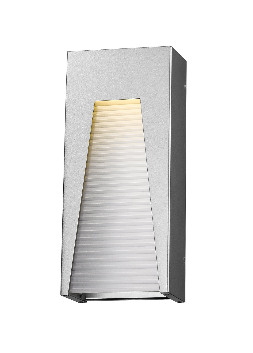 Applique extérieure Millenial Argent, Givré strié, 18" – Z-Lite