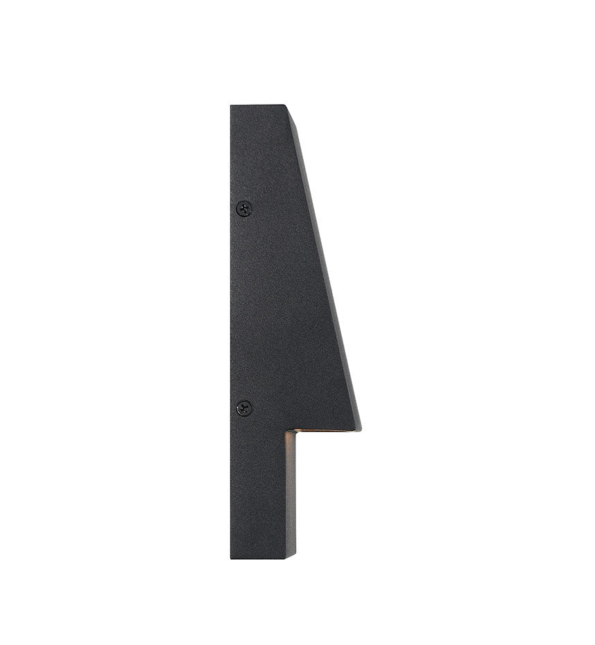 Applique extérieure Nanton Noir sablé, 9" – vue 4