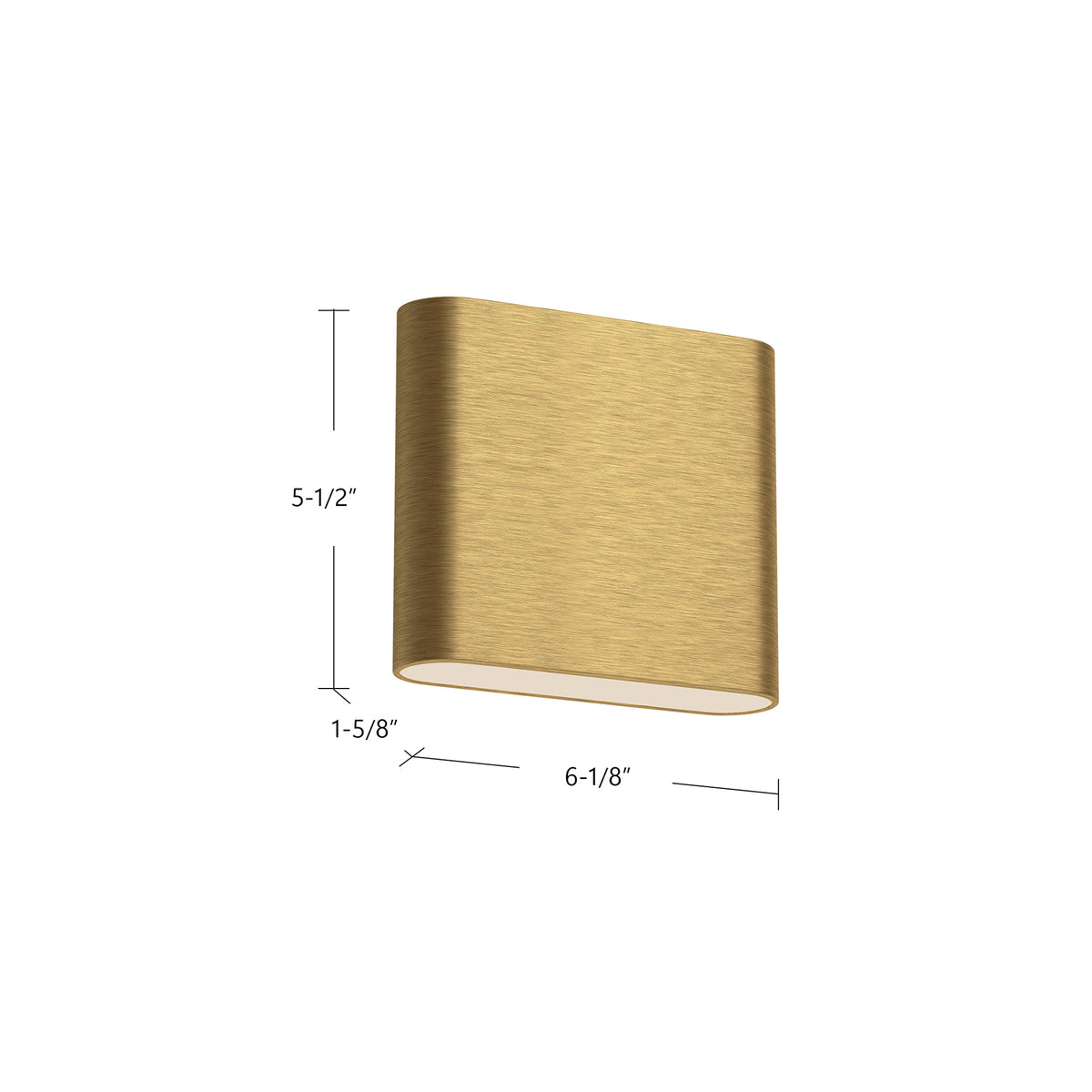 Applique extérieure Slate Blanc, 6 1/8" – vue 3