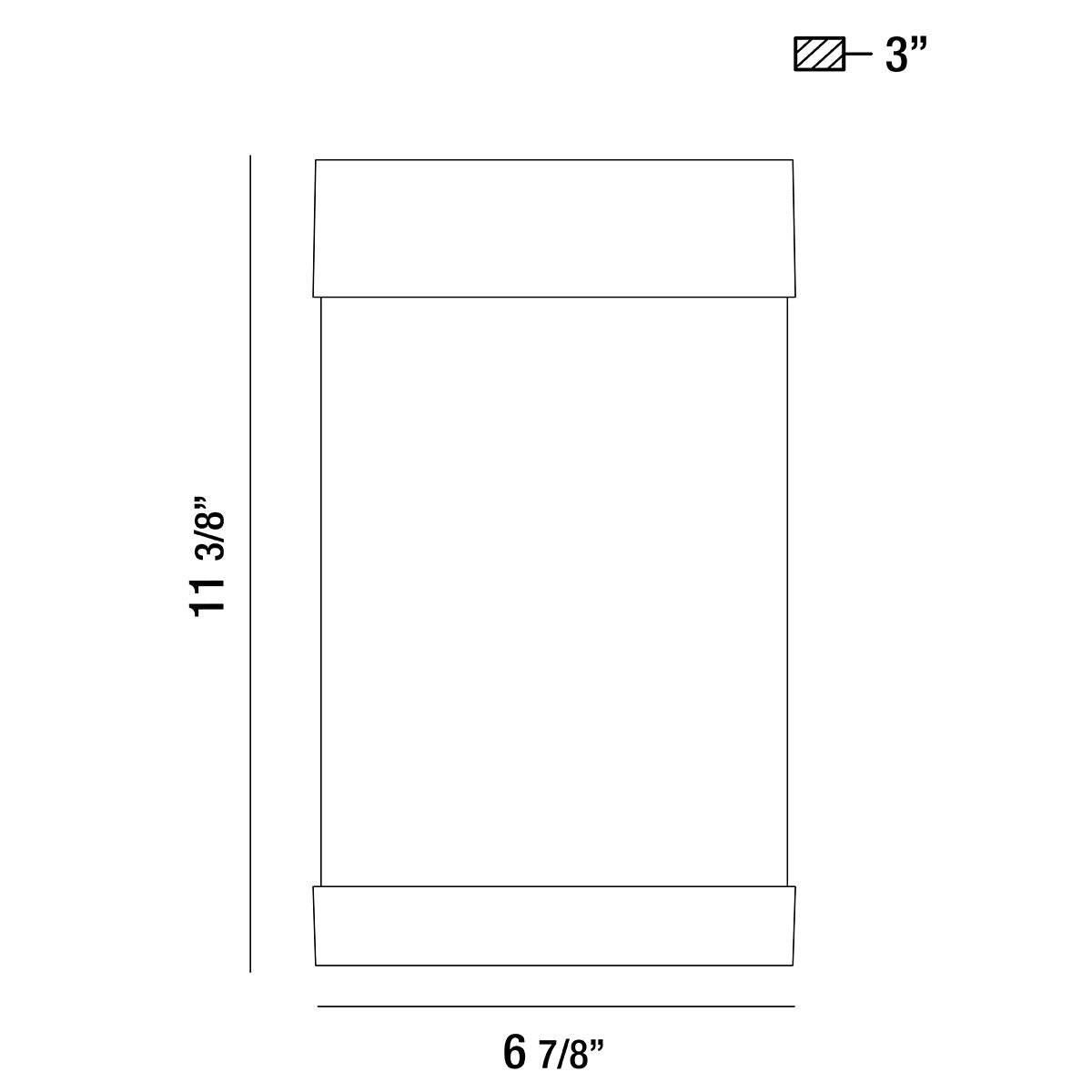 Applique extérieure Tiffany 11 3/8" – vue 4