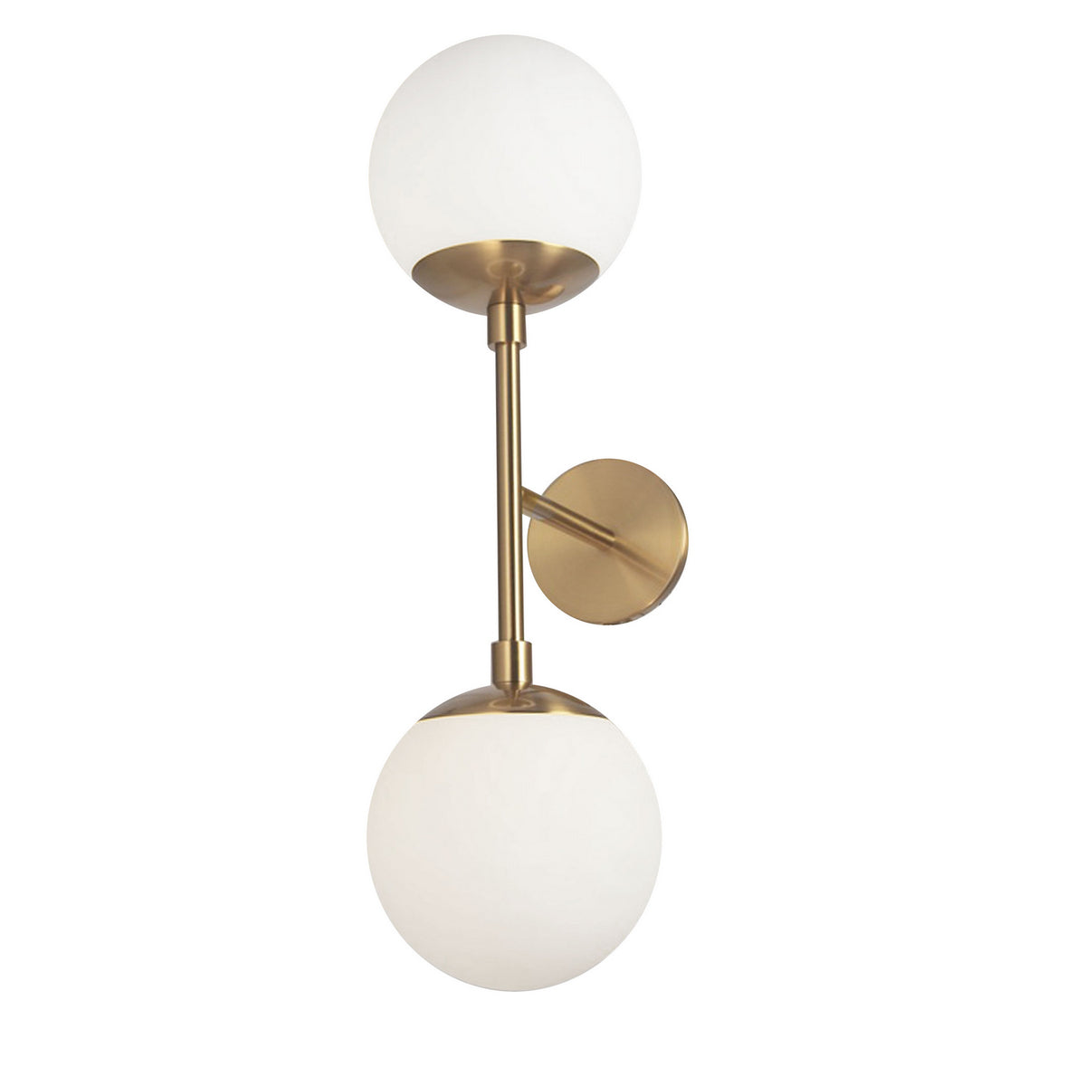 Applique murale 2 lumières Dayana Laiton vieilli – Dainolite