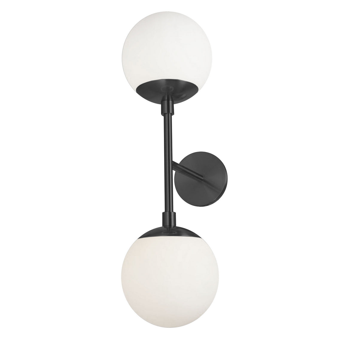Applique murale 2 lumières Dayana Noir / Noir mat – Dainolite