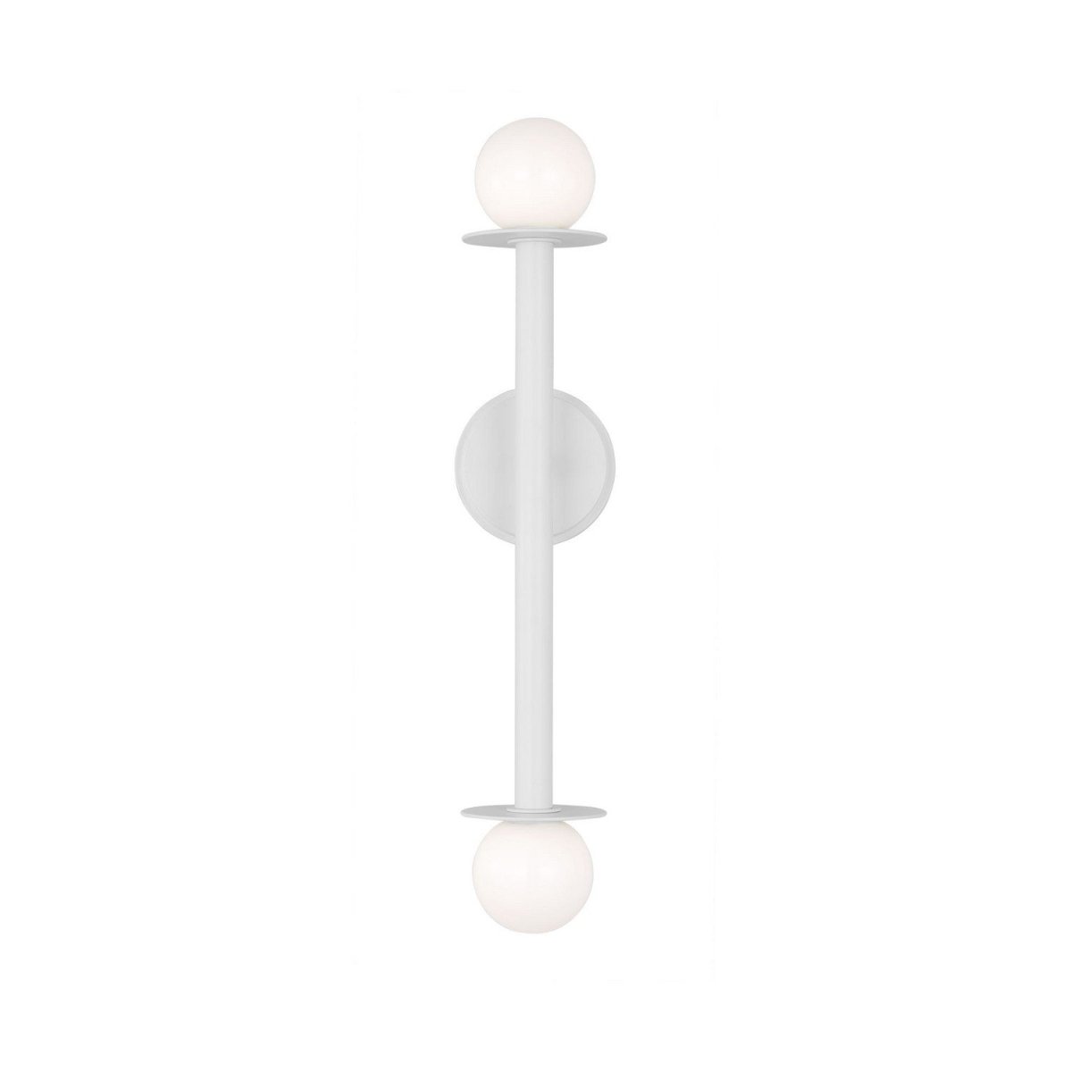 Applique murale 2-lumières Nodes - Blanc mat by Visual Comfort Studio | Luminaires & cie